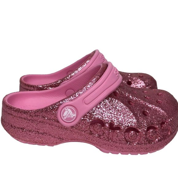 CROCS Shoes Crocs Baya Toddler Girls Glitter Clog Size 2 1 Poshmark